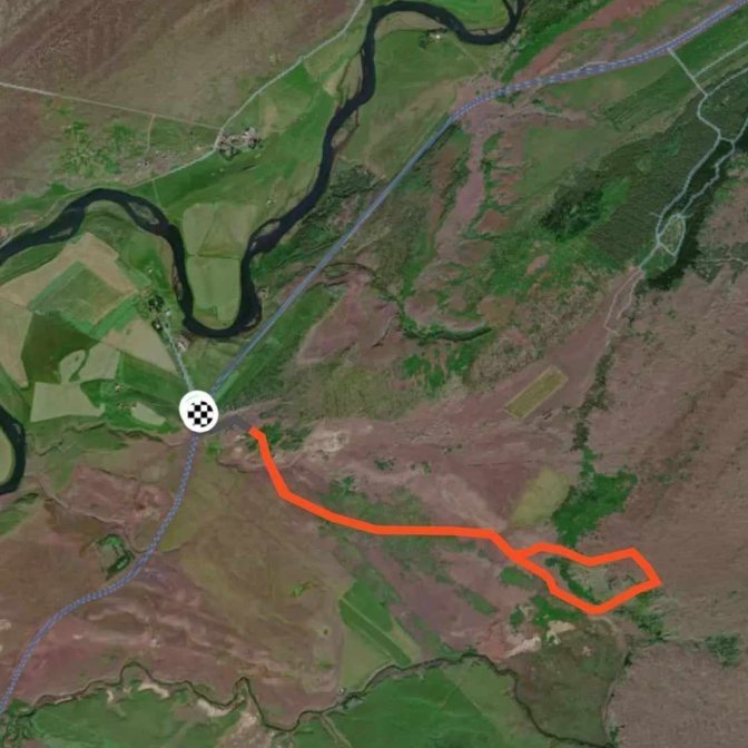 Garðar Þorfinnsson skrásetti leiðina sem gengin var.